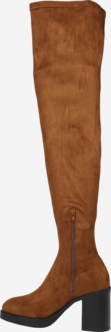 ONLY Over the Knee Boots in Brown