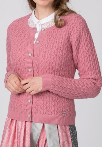 STOCKERPOINT Knitted costume cardigan 'Sophia' in Pink