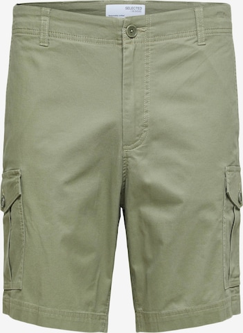 SELECTED HOMME - Pantalón cargo en verde: frente