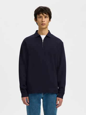 SELECTED Sweatshirt in Blauw: voorkant