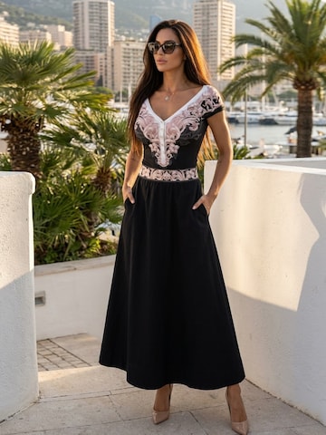 JIORO Top 'BAROQUE PEARL' in Black