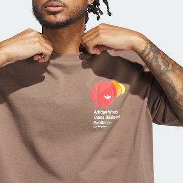 ADIDAS ORIGINALS Shirt 'Q3' in Brown