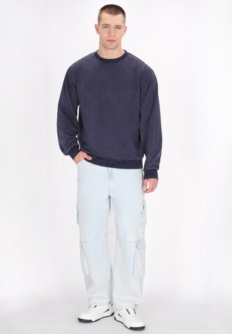 Sweat-shirt MO en bleu