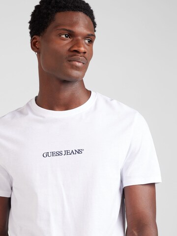 GUESS JEANS Tričko – bílá