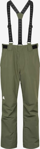 KAPPA Regular Housut ' Ski Pant ' värissä vihreä: etupuoli