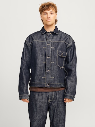 JACK & JONES Kurtka przejściowa 'JJIBRENT' w kolorze niebieski: przód