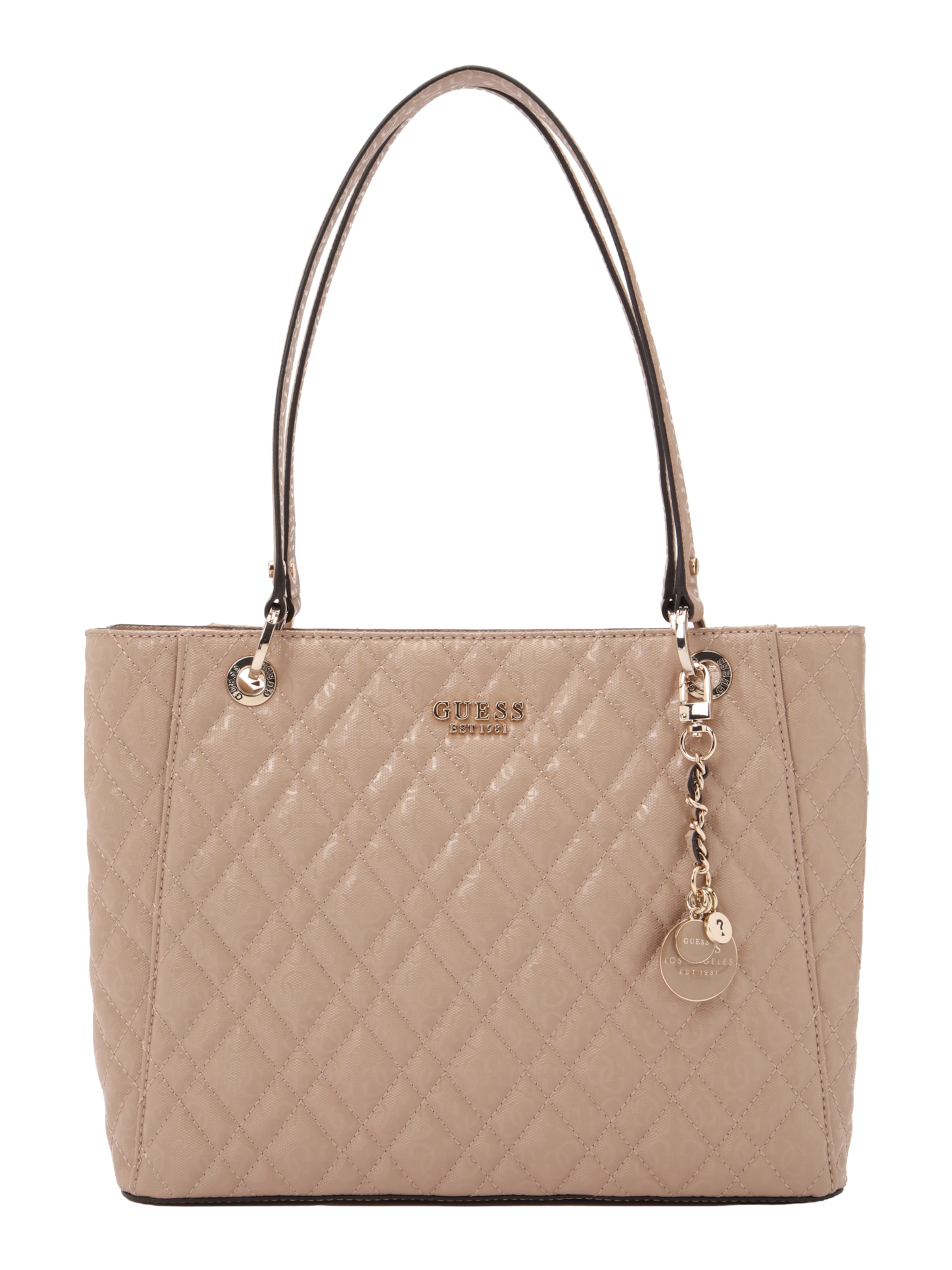 GUESS Nákupní taška 'ISEMAY NOEL' – béžová: přední strana