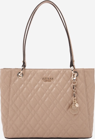 GUESS Nákupní taška 'ISEMAY NOEL' – béžová: přední strana
