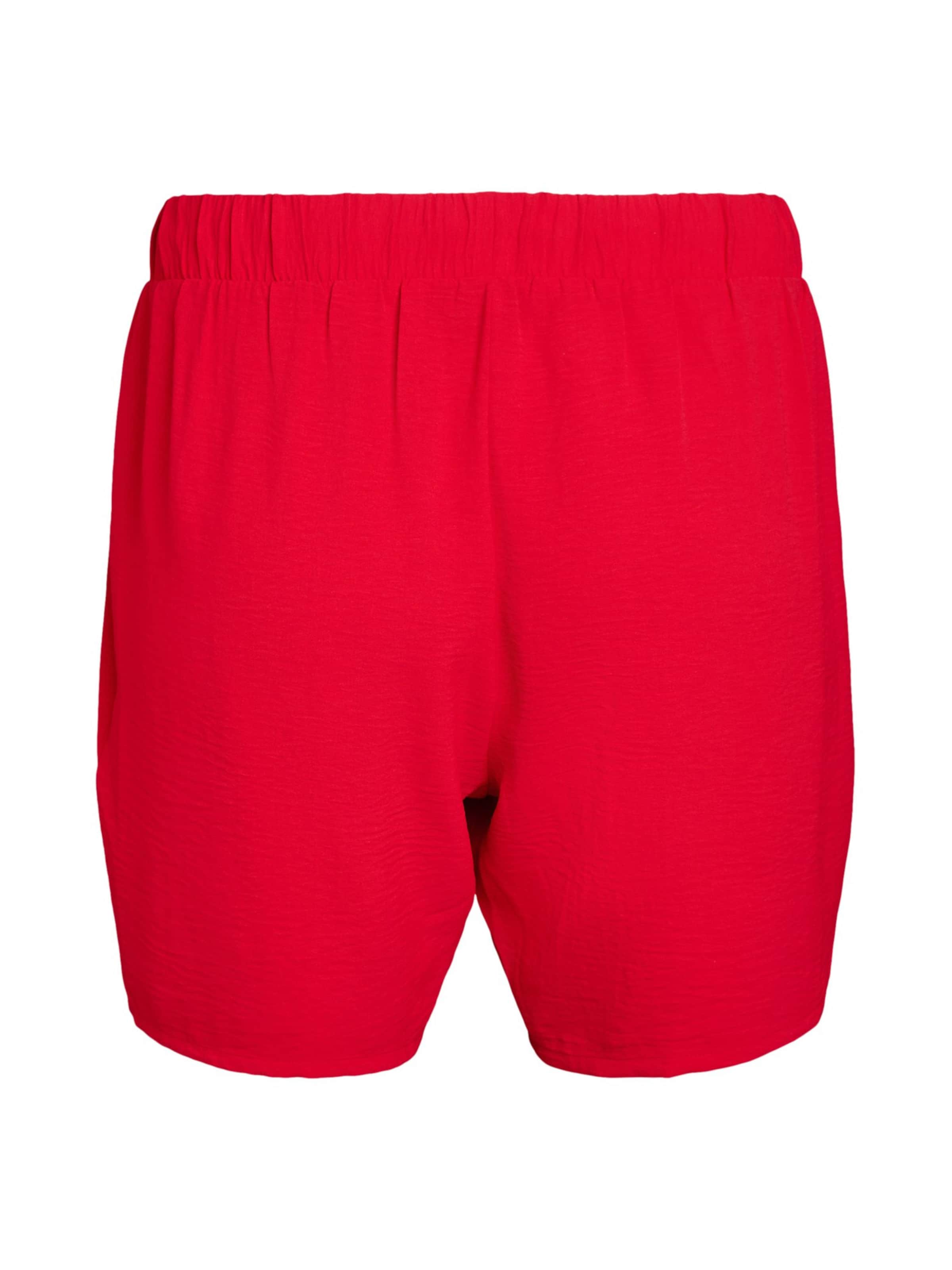 Zizzi Voľný strih Nohavice 'Mfikka' - Červená