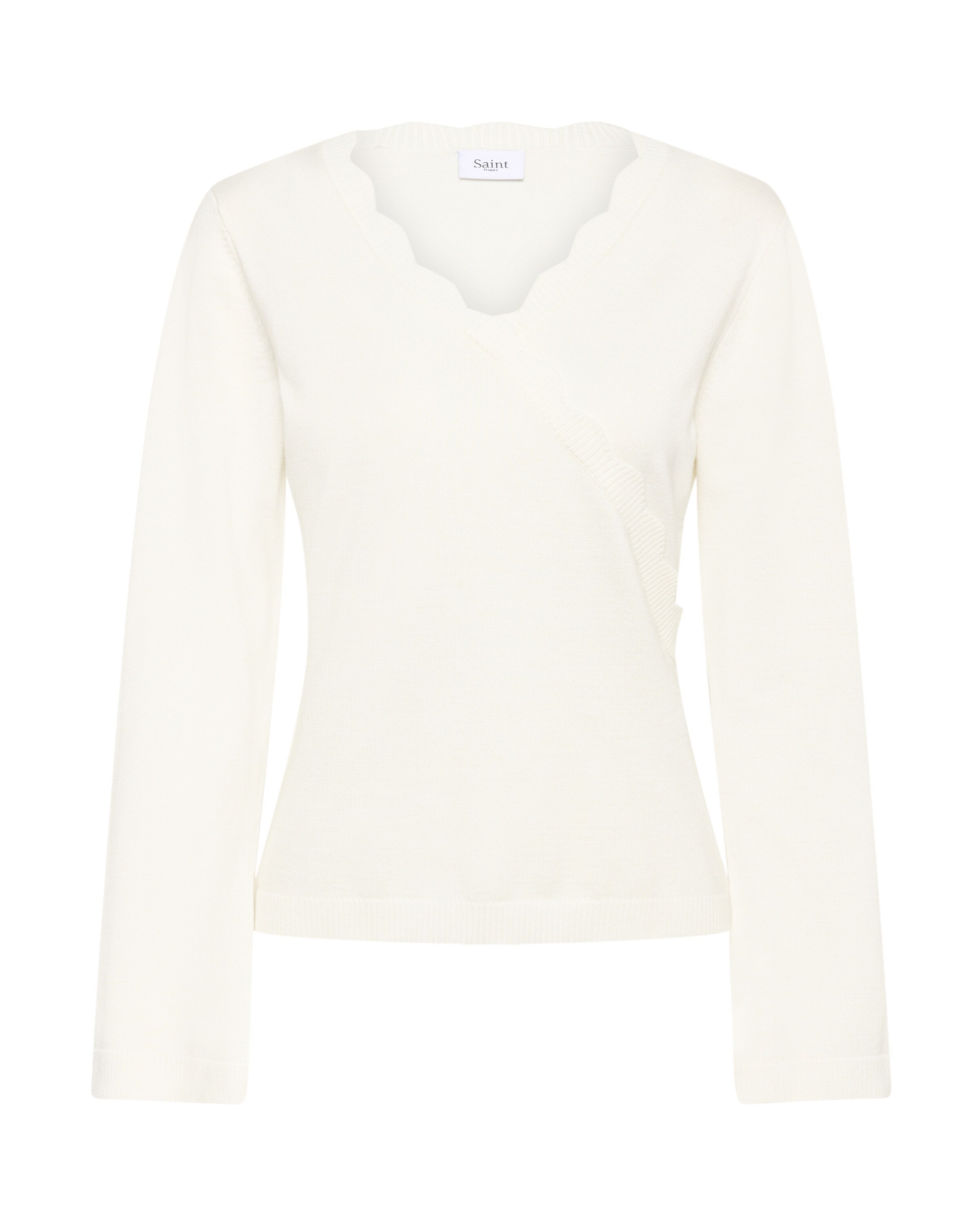 SAINT TROPEZ Pullover in Weiß: Vorderseite