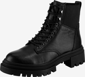 ALDO Lace-Up Ankle Boots 'Leap' in Black: front