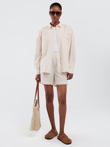 BIG STAR Bluse 'Endasa' in Beige