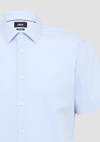 s.Oliver BLACK LABEL Regular fit Overhemd in Blauw