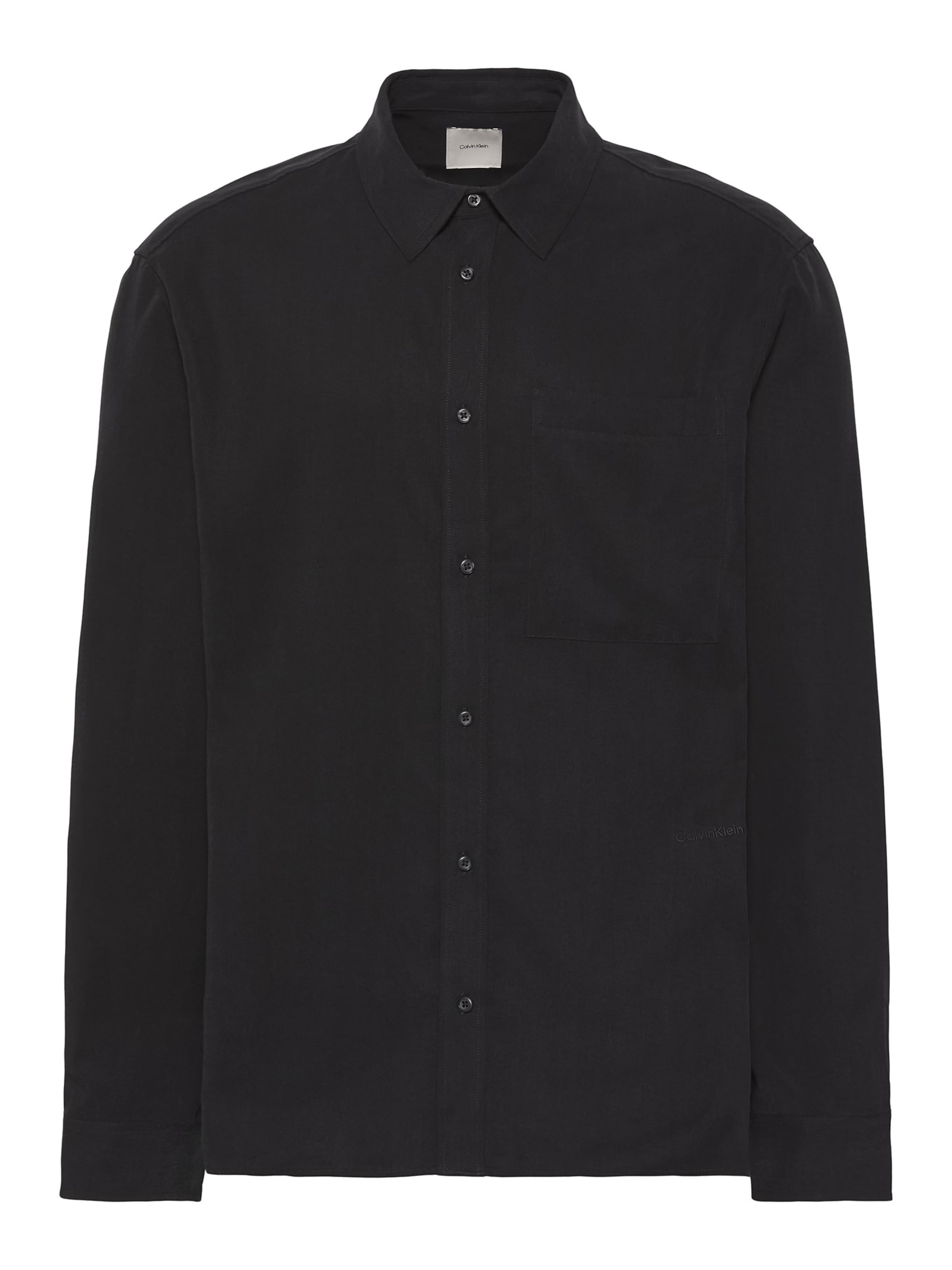 Coupe regular Chemise Calvin Klein en noir : devant