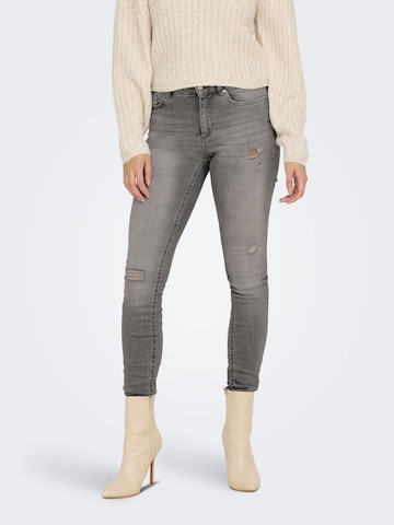 Skinny Jean 'Blush' ONLY en gris : devant