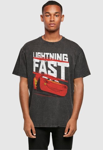 ABSOLUTE CULT Shirt 'Cars - Lightning Fast' in Zwart: voorkant