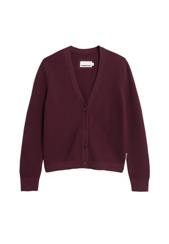 ARMEDANGELS Strickjacke MENAAL LINKS in Rot: Vorderseite