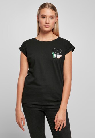 Mister Tee Shirt 'Kicks Love' in Black: front