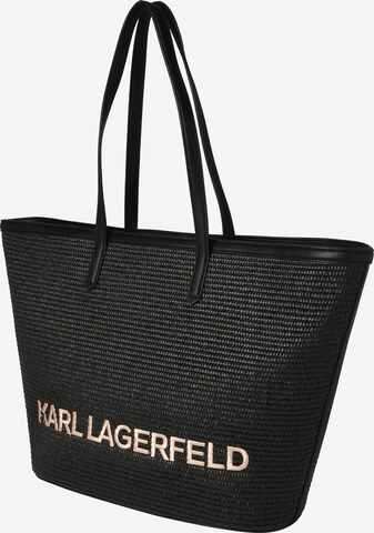 juoda Karl Lagerfeld Pirkinių krepšys 'ESSENTIAL'