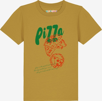 Maglietta 'Pizza' di watabout.kids in giallo: frontale