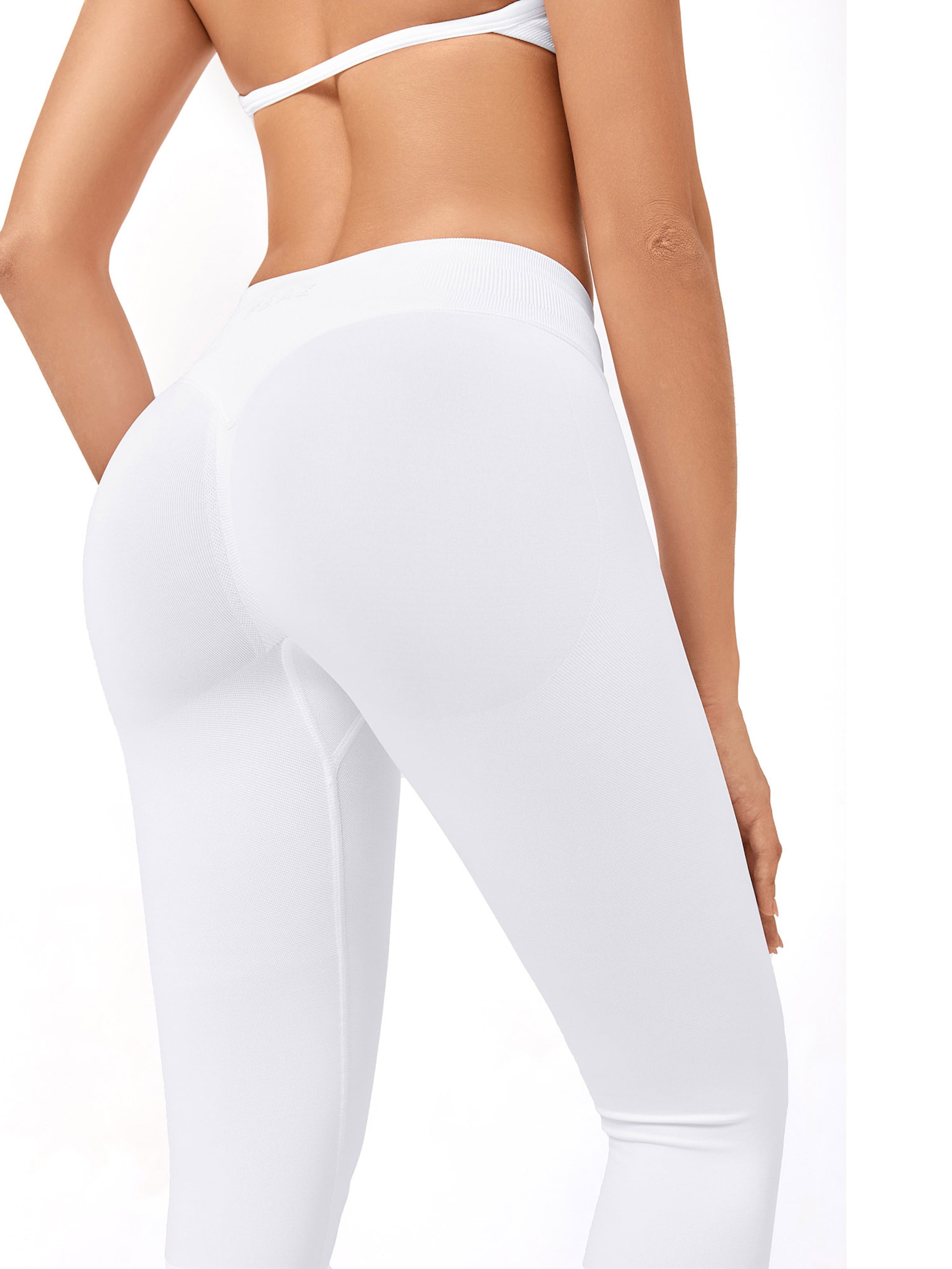 Coupe slim Leggings 'FLEX' YEAZ en blanc