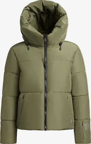 khujo Winterjacke 'Audrey Matt' in Grün: Vorderseite