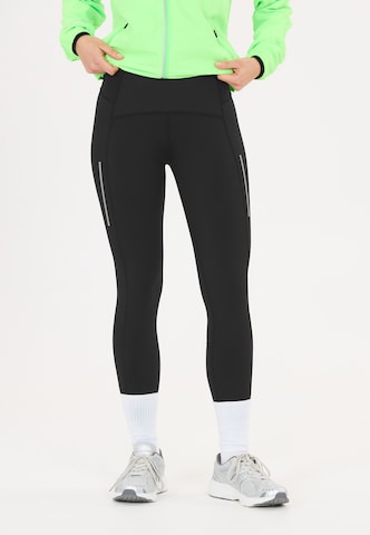 ENDURANCE Skinny Sportbroek 'Savenle' in Zwart: voorkant