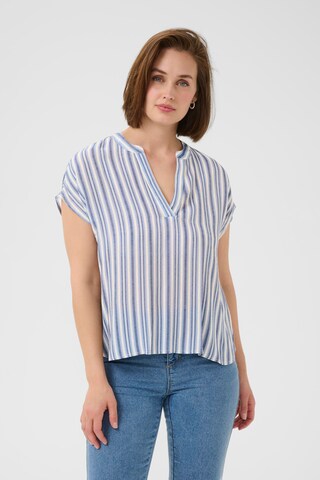 Kaffe - Blusa em azul: frente