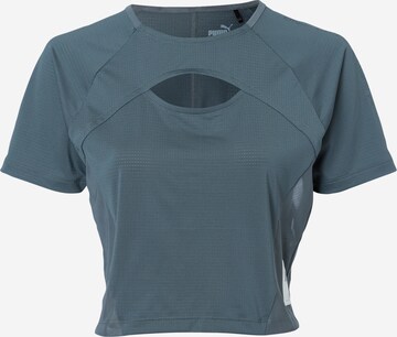 PUMA Performance Shirt 'RUN FIRST MILE' in Blue: front