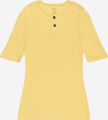NAME IT T-shirt 'Jo' i gul: framsida