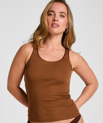 Haut Hunkemöller en marron : devant