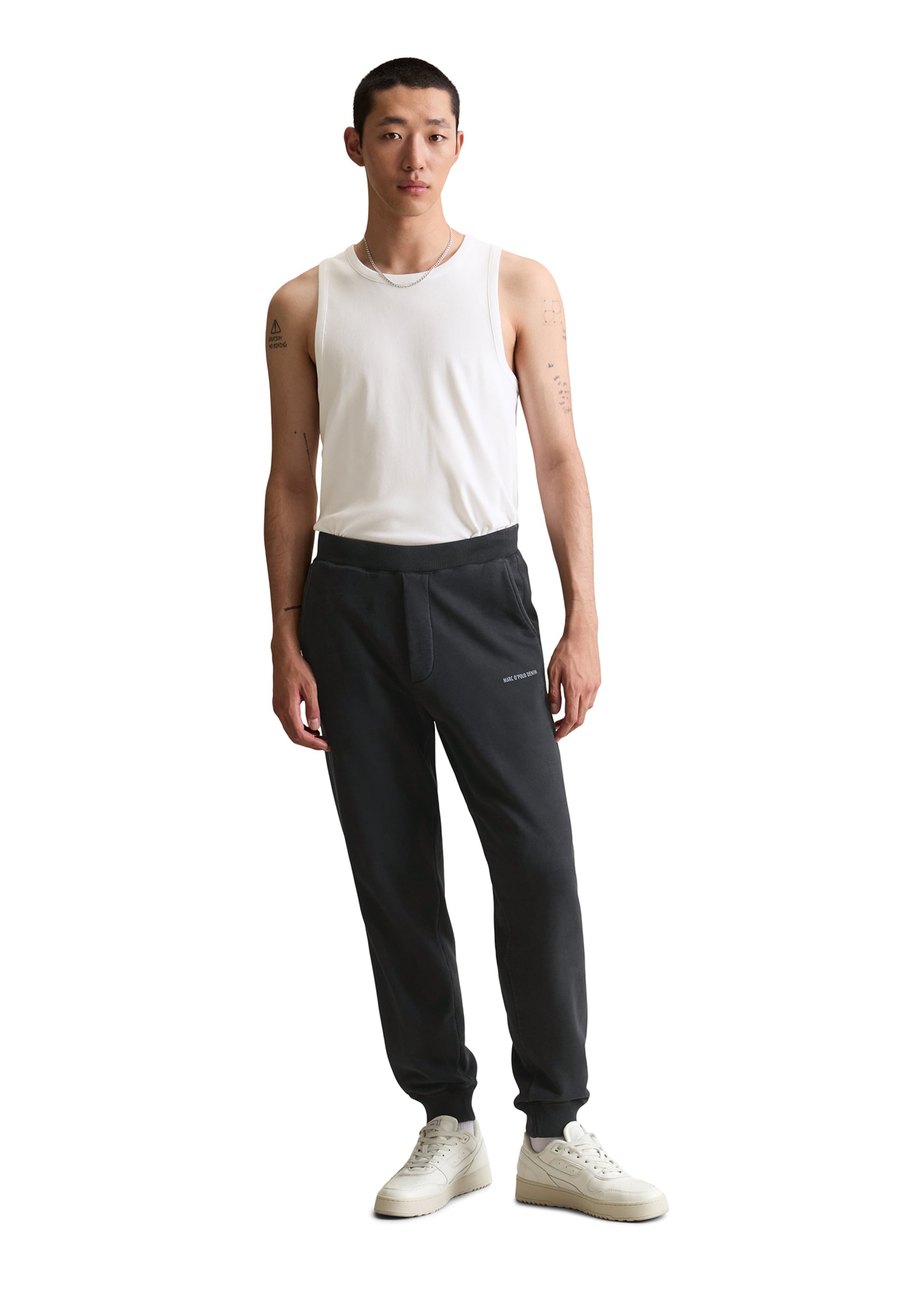 Marc O'Polo DENIM Tapered Trousers in Black