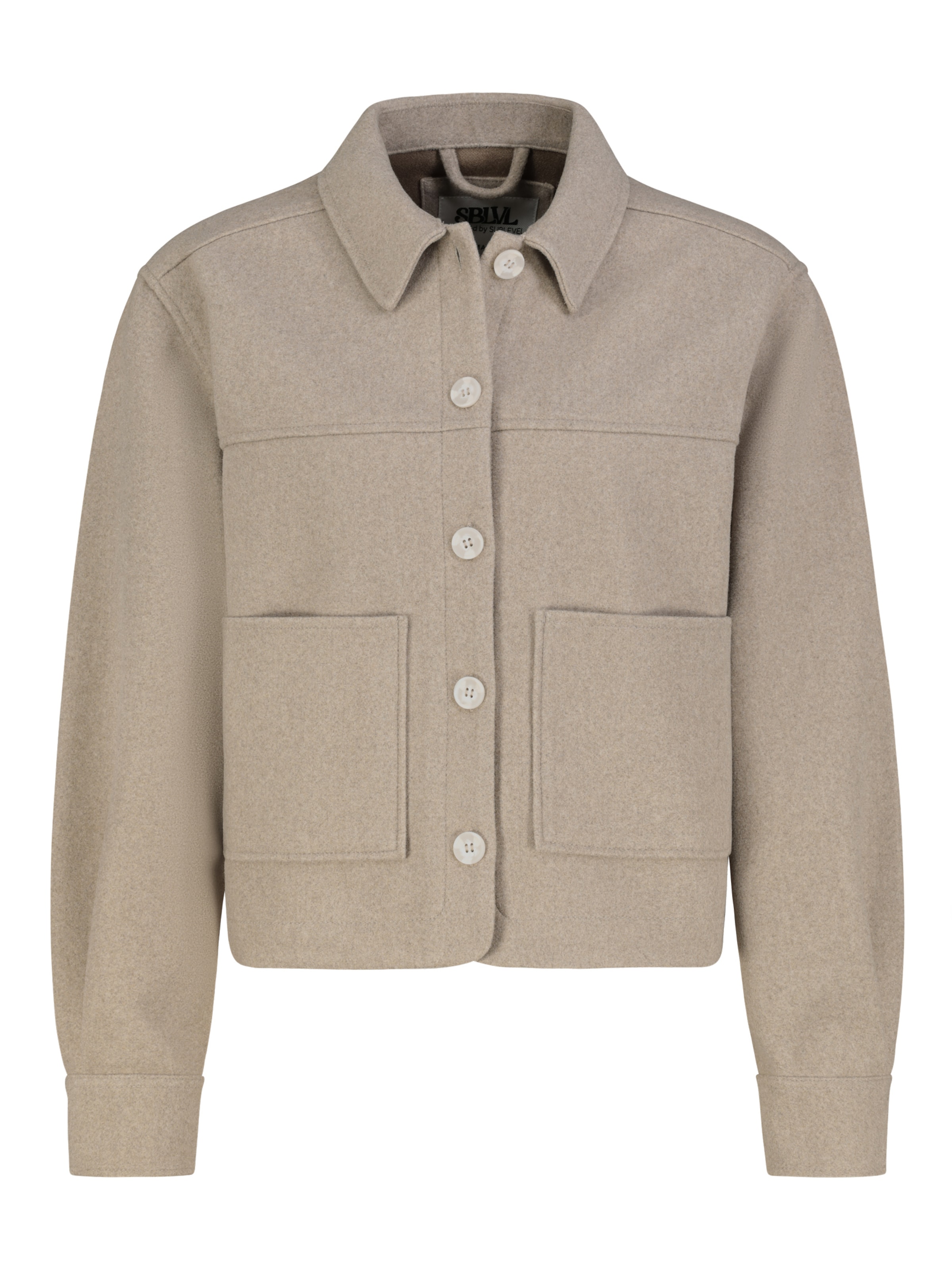 Sublevel Jacke in Beige: Vorderseite