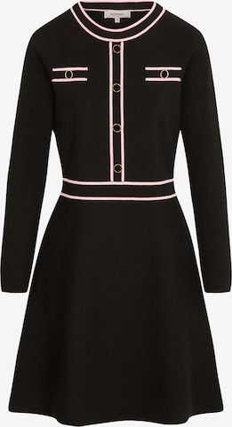 MorganPletena haljina '242-RMGOLD' - crna boja: prednji dio