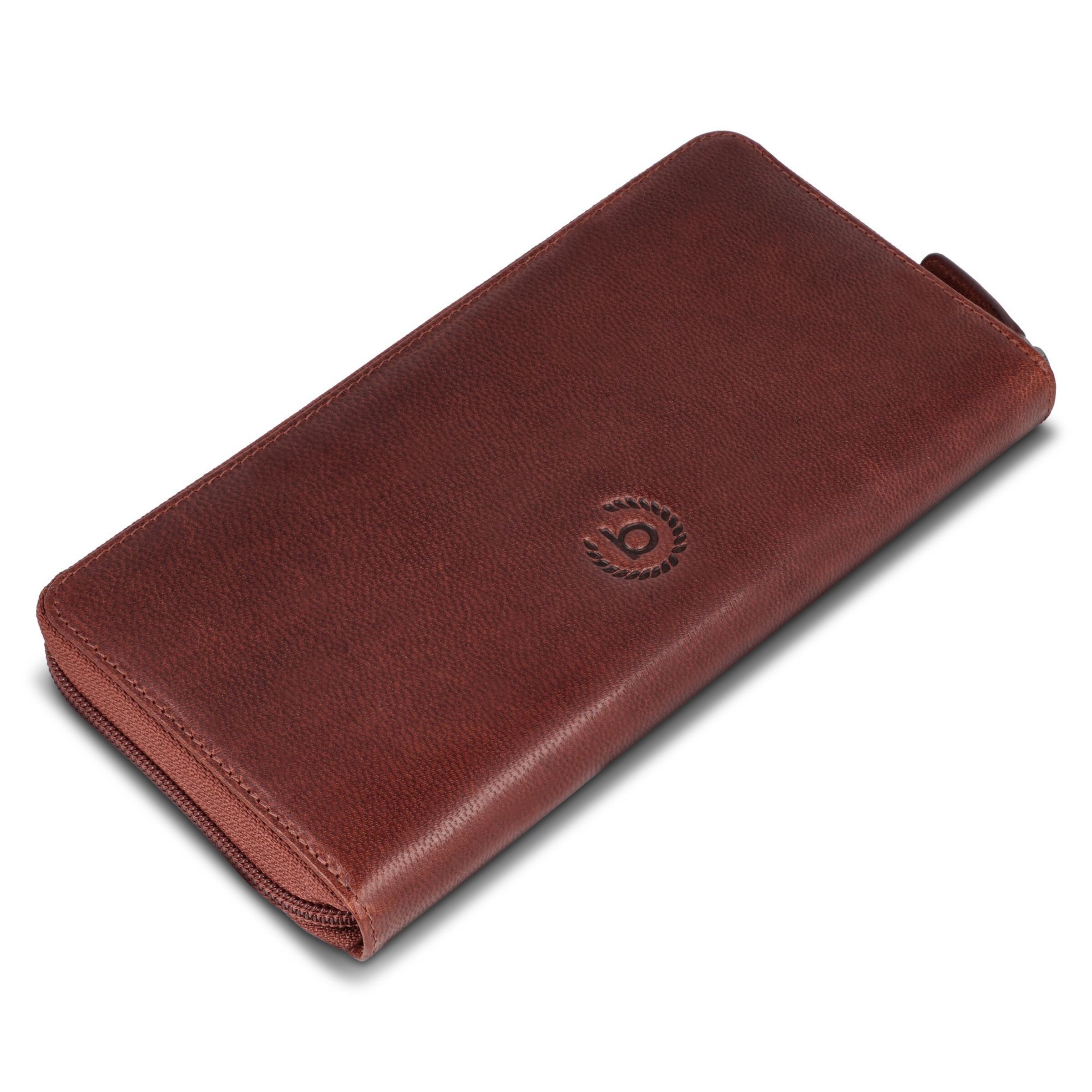 Portamonete 'Valencia' di bugatti in marrone