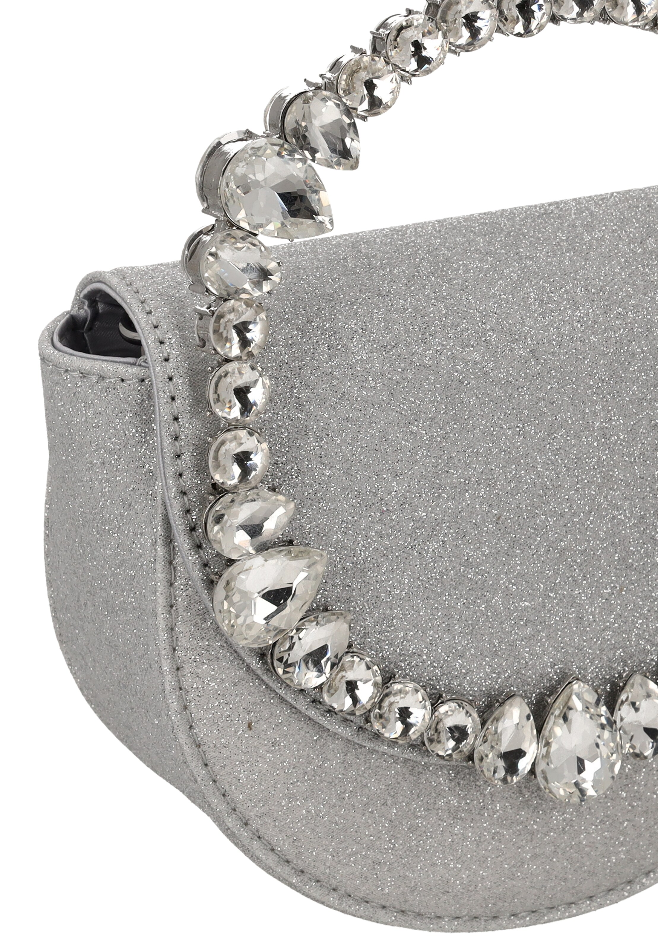 faina Clutch in Silver
