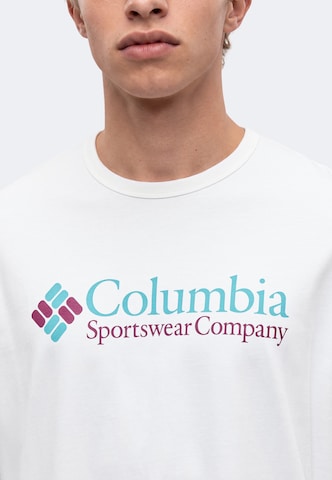 COLUMBIA Λειτουργικό μπλουζάκι 'CSC™' σε λευκό