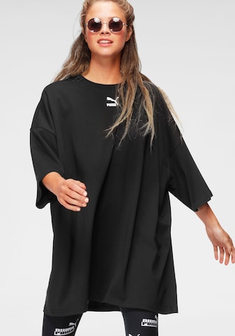 PUMA - Vestido talla grande en negro: frente