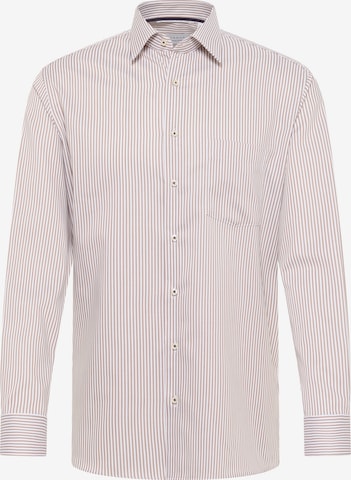 ETERNA Zakelijk overhemd in Beige: voorkant