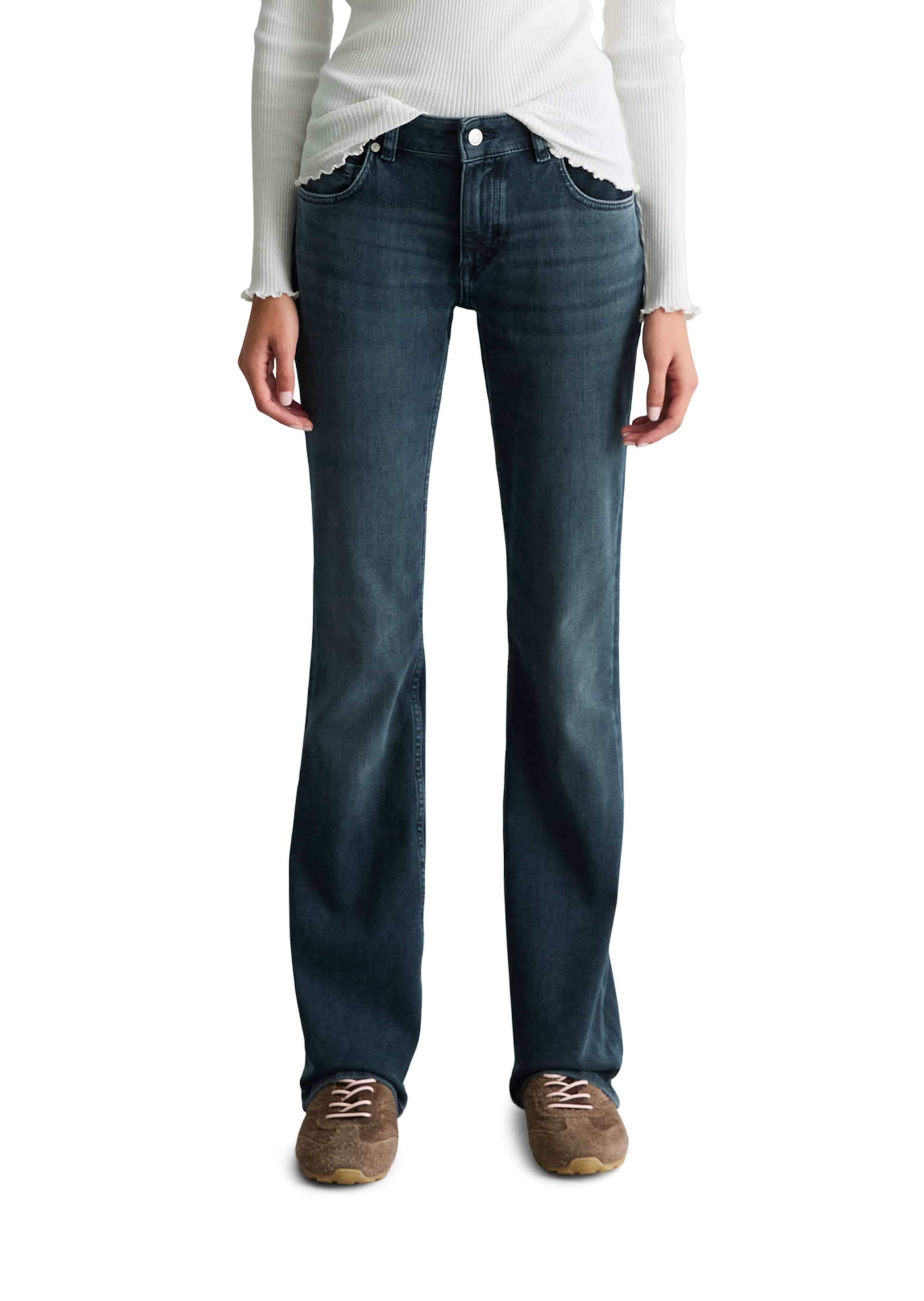 Marc O'Polo DENIM Slimfit Jeans in Blau: Vorderseite