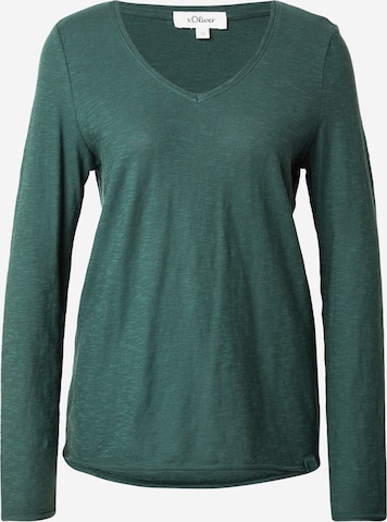 T-shirt s.Oliver en vert : devant