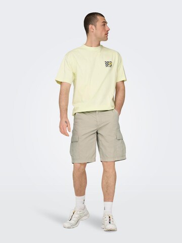 Only & Sons Regular Cargo trousers 'LOC' in Grey