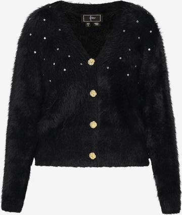 fainaKardigan - crna boja: prednji dio