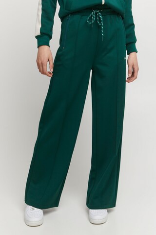 Wide Leg Pantalon 'SIMA' The Jogg Concept en vert : devant