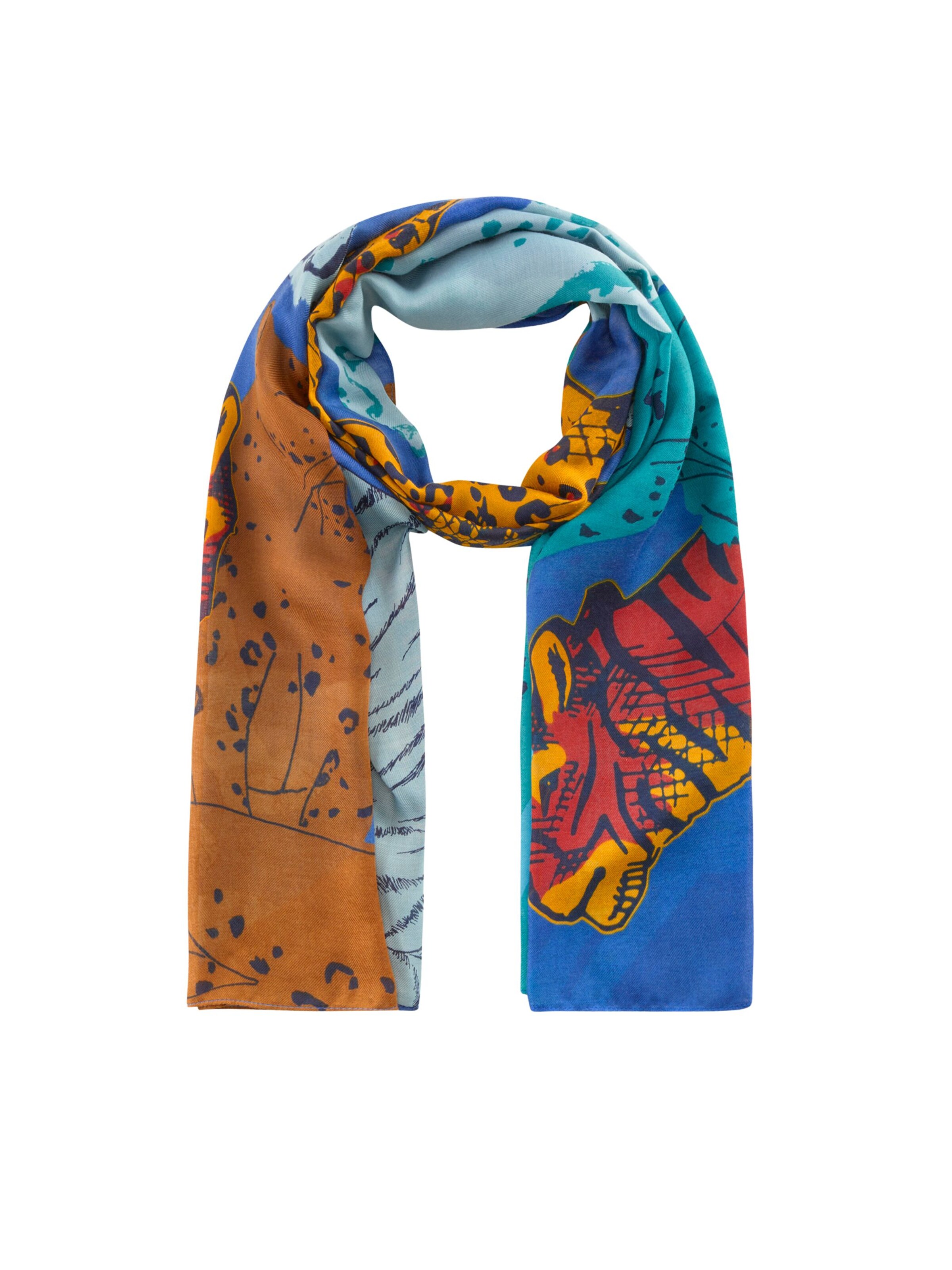 CODELLO Scarf in Blue: front