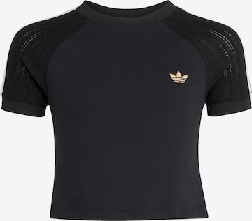 ADIDAS ORIGINALS Shirt in Zwart: voorkant