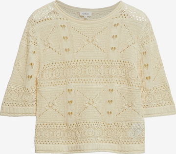 s.Oliver Sweater in Beige: front