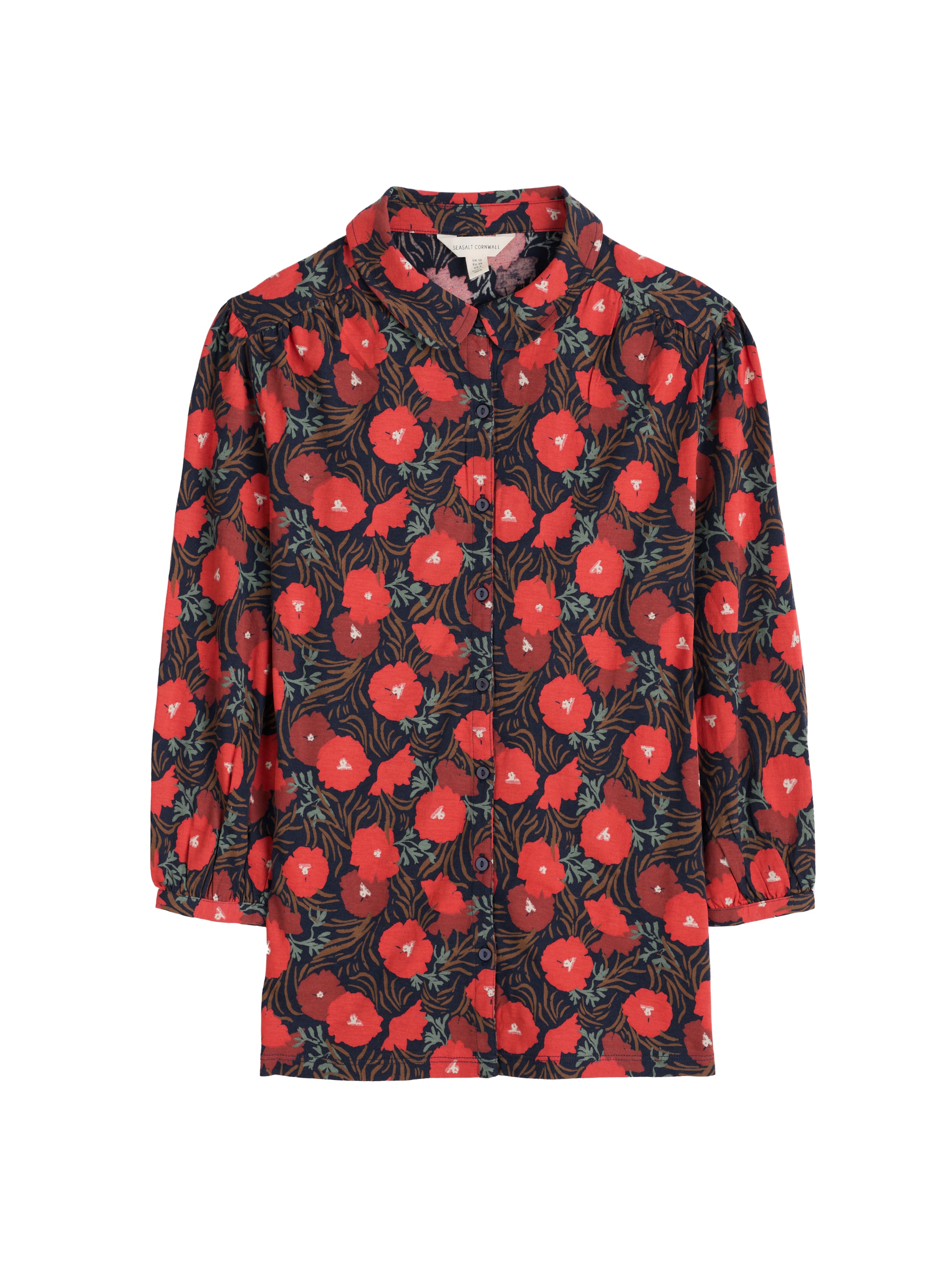 Seasalt Cornwall Halenka 'Embrace' – červená: přední strana