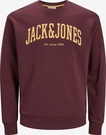 JACK & JONES Sweatshirt 'JOSH' i röd: framsida