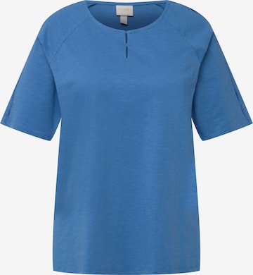 Ulla Popken Shirt  (GOTS) in Blau: predná strana